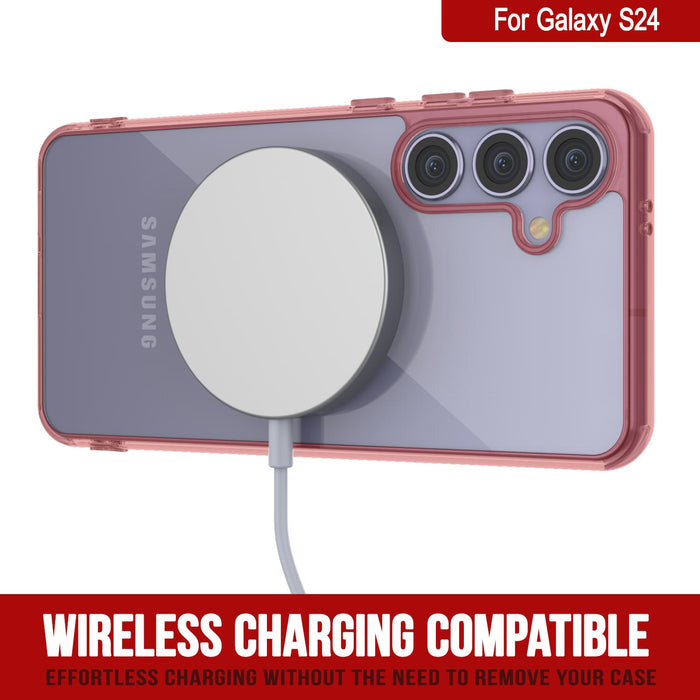 Galaxy S25 Magnetic Wireless Charging Case [Clear Acrylic Series] [Non-Slip] For Galaxy S25 [Teal]