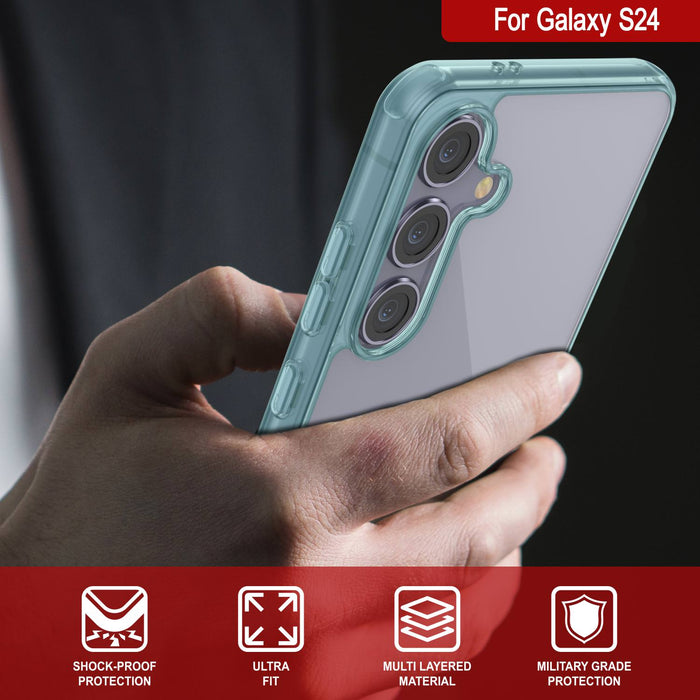 Galaxy S25 Case [Clear Acrylic Series] [Non-Slip] For Galaxy S25 [Teal]