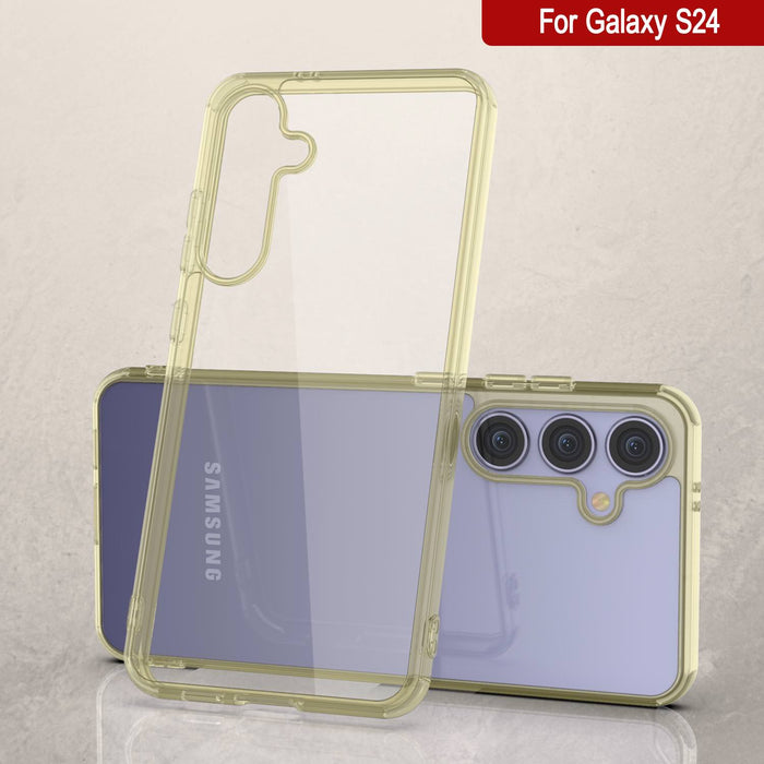 Galaxy S25 Case [Clear Acrylic Series] [Non-Slip] For Galaxy S25 [Yellow]