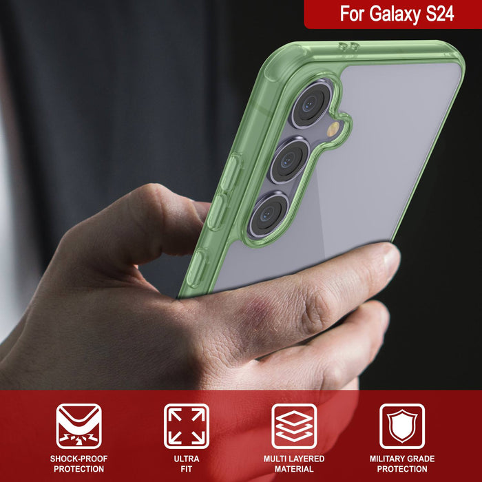 Galaxy S25 Case [Clear Acrylic Series] [Non-Slip] For Galaxy S25 [Green]