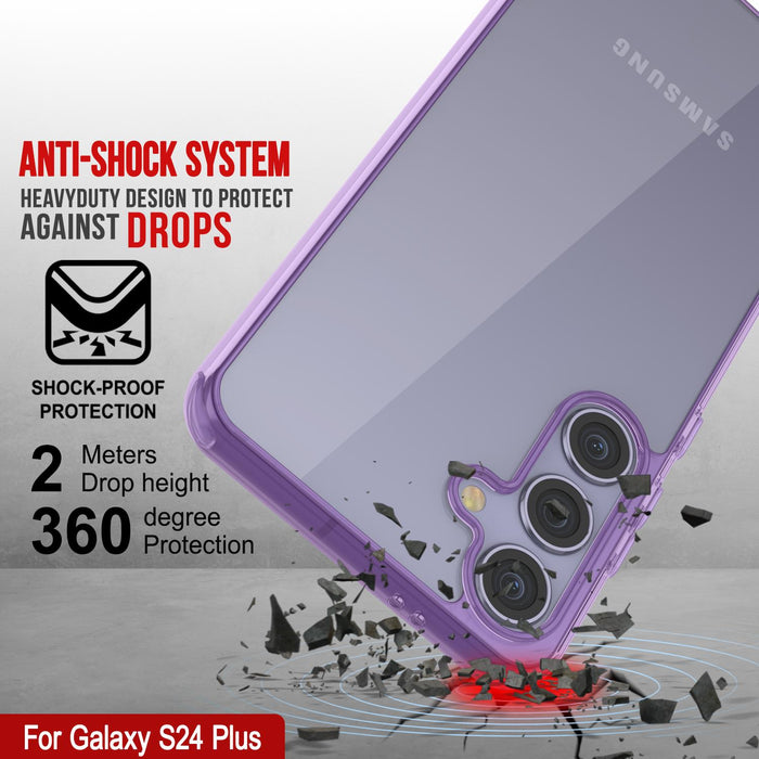 Galaxy S25 Plus Case [Clear Acrylic Series] [Non-Slip] For Galaxy S25 Plus [Purple]