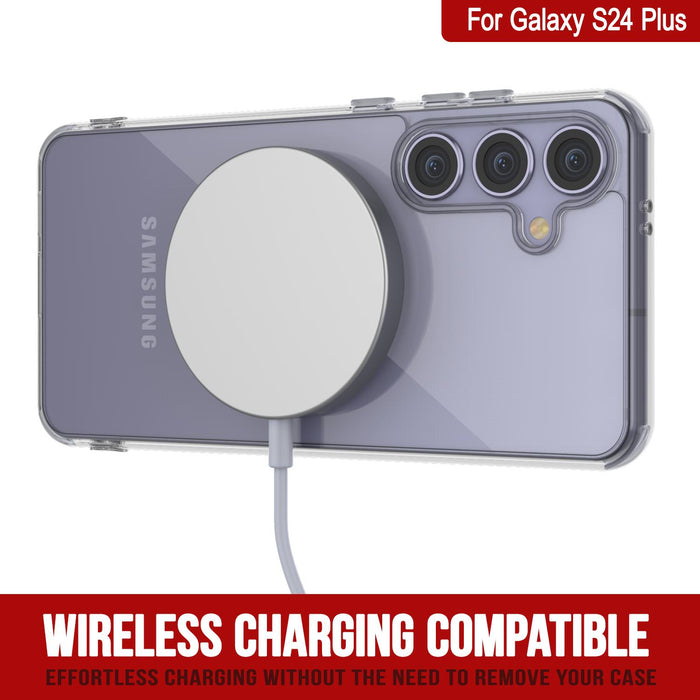 Galaxy S25 Plus Magnetic Wireless Charging Case [Clear Acrylic Series] [Non-Slip] For Galaxy S25 Plus [Clear]