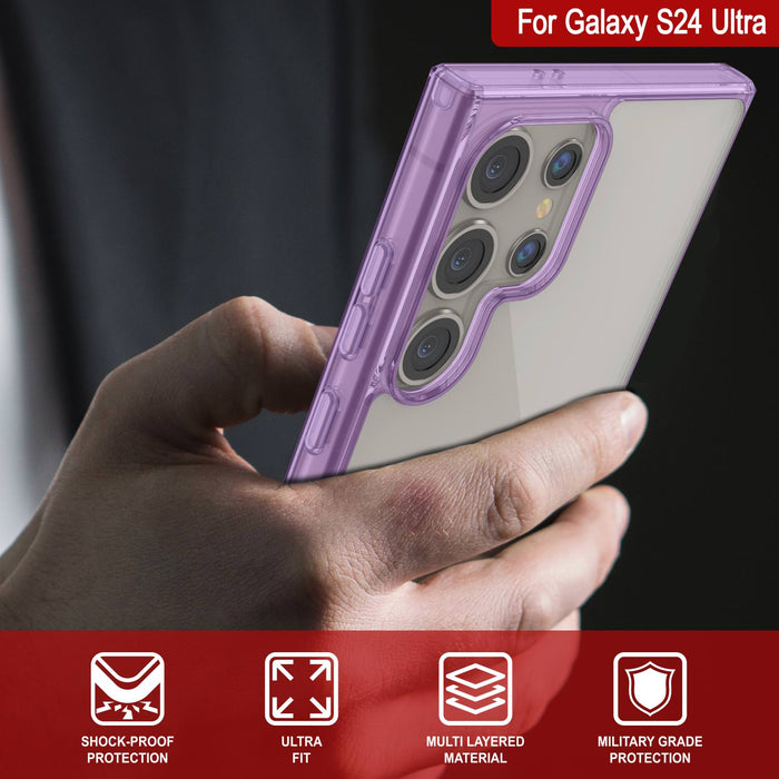 Galaxy S25 Ultra Case [Clear Acrylic Series] [Non-Slip] For Galaxy S25 Ultra [Purple]