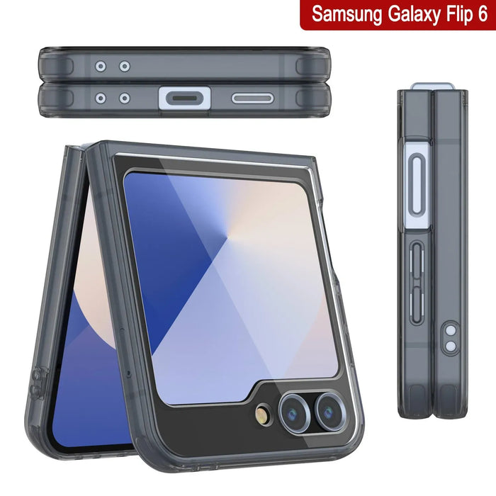 Galaxy Z Flip6 Case [Clear Acrylic Series] [Non-Slip] For Galaxy Z Flip6 [Black]