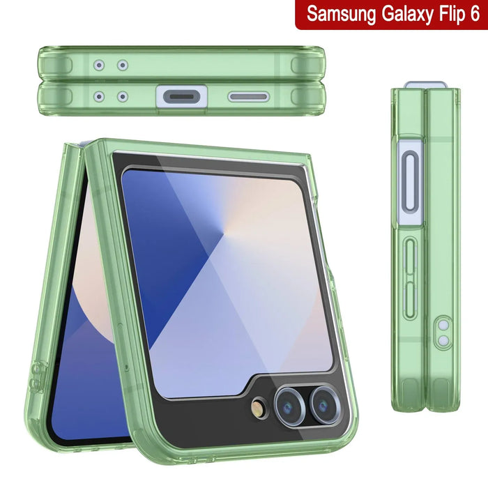 Galaxy Z Flip6 Case [Clear Acrylic Series] [Non-Slip] For Galaxy Z Flip6 [Green]