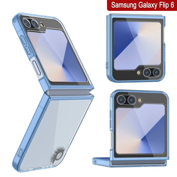 Galaxy Z Flip6 Case [Clear Acrylic Series] [Non-Slip] For Galaxy Z Flip6 [Blue]