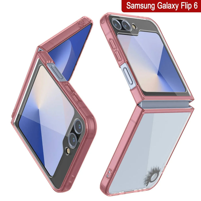 Galaxy Z Flip6 Case [Clear Acrylic Series] [Non-Slip] For Galaxy Z Flip6 [Red]