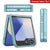 Galaxy Z Flip6 Case [Clear Acrylic Series] [Non-Slip] For Galaxy Z Flip6 [Teal]