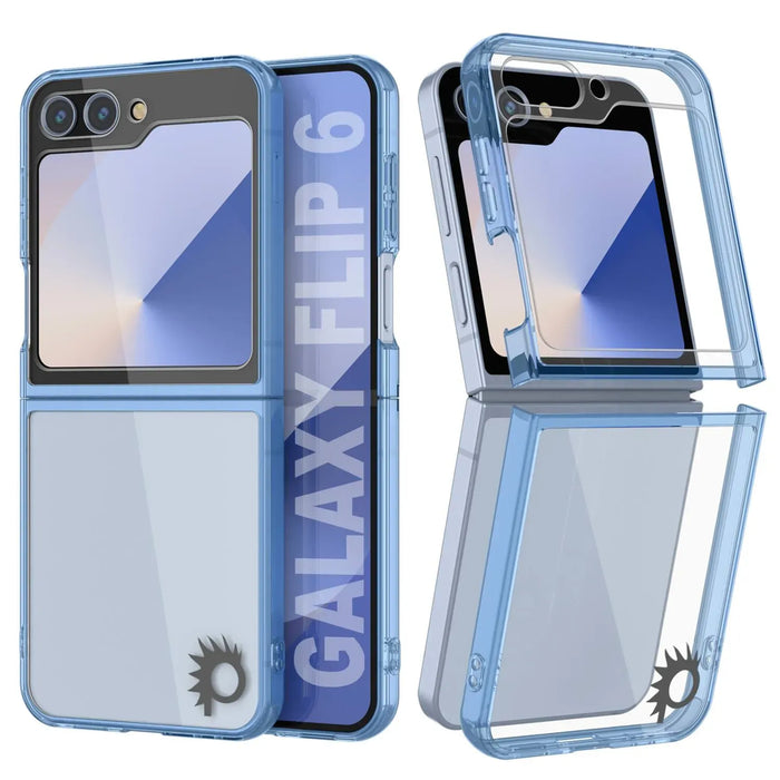 Galaxy Z Flip6 Case [Clear Acrylic Series] [Non-Slip] For Galaxy Z Flip6 [Blue]