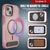 PunkCase iPhone 13 Case, [Spartan X Series] Rugged Heavy Duty Cover W/Kickstand+MagRing [pink]