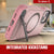 PunkCase iPhone 15 Case, [Spartan X Series] Rugged Heavy Duty Cover W/Kickstand+MagRing [pink]