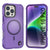 PunkCase iPhone 16 Pro Case, [Spartan 2.0 Series] Clear Rugged Heavy Duty Cover W/Built in Screen Protector [purple]