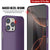 Punkcase iPhone 16 Pro Max Carbon Fiber Case [AramidShield Series] Ultra Slim & Light Kevlar [Purple]