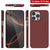 Punkcase iPhone 16 Pro Max Carbon Fiber Case [AramidShield Series] Ultra Slim & Light Kevlar [Red]