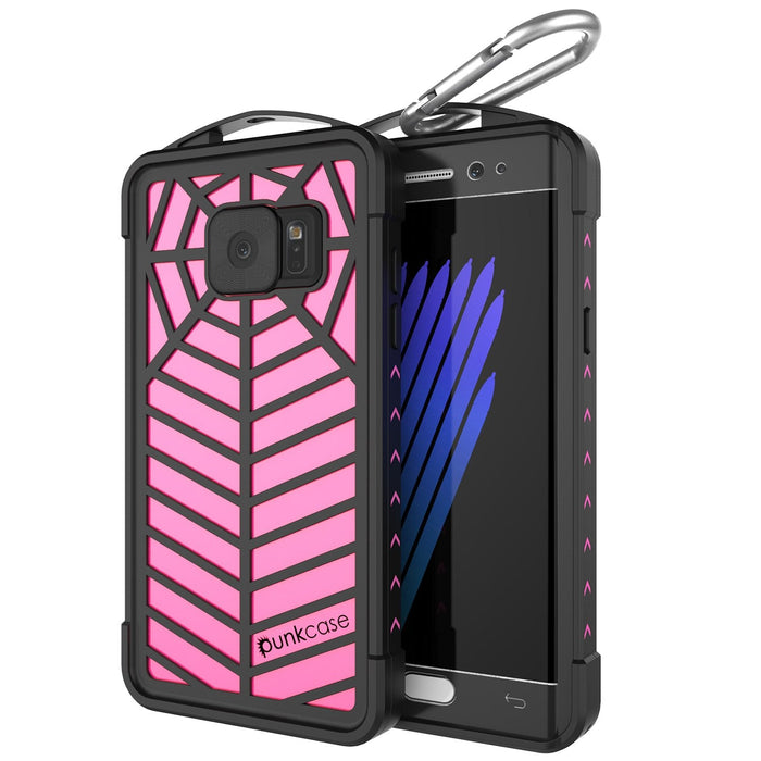 Galaxy Note FE Waterproof Case, Punkcase WEBSTER Series, Pink | Heavy Duty Armor Cover