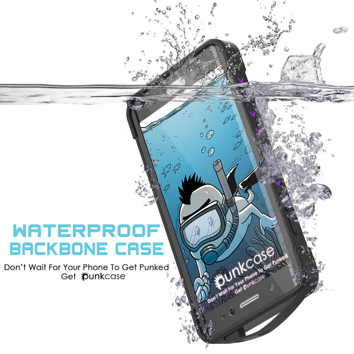 Galaxy Note FE Waterproof Case, Punkcase WEBSTER Series, Purple | Heavy Duty Armor Cover