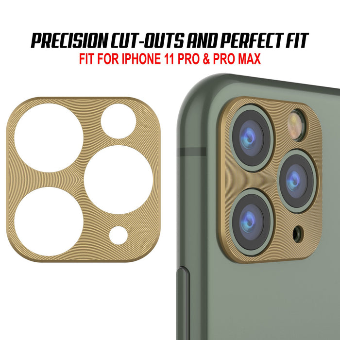 Punkcase iPhone 11 Pro Camera Protector Ring [Gold] (Color in image: Rose Gold)