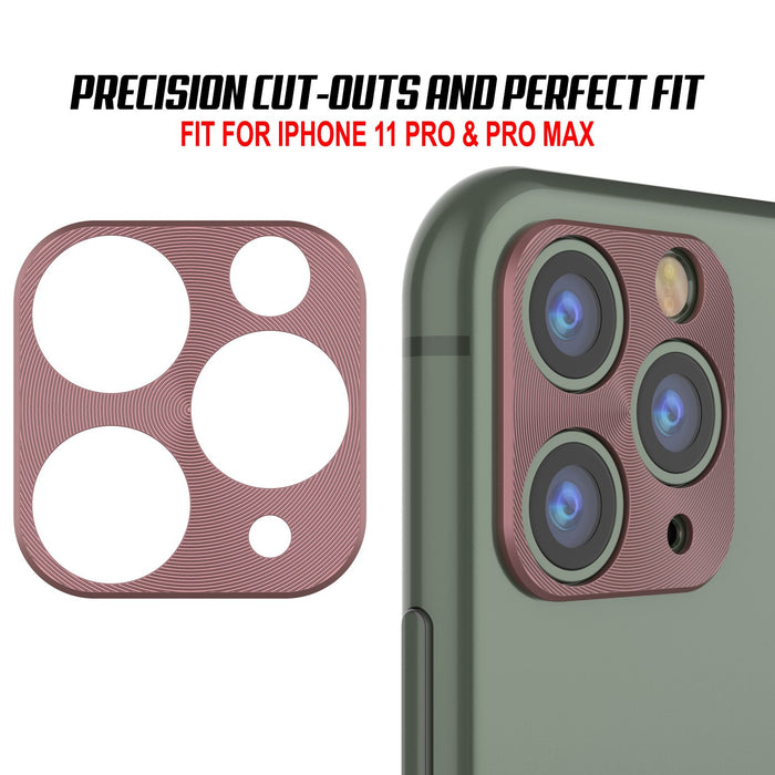 Punkcase iPhone 11 Pro Camera Protector Ring [Rose-Gold] (Color in image: Red)