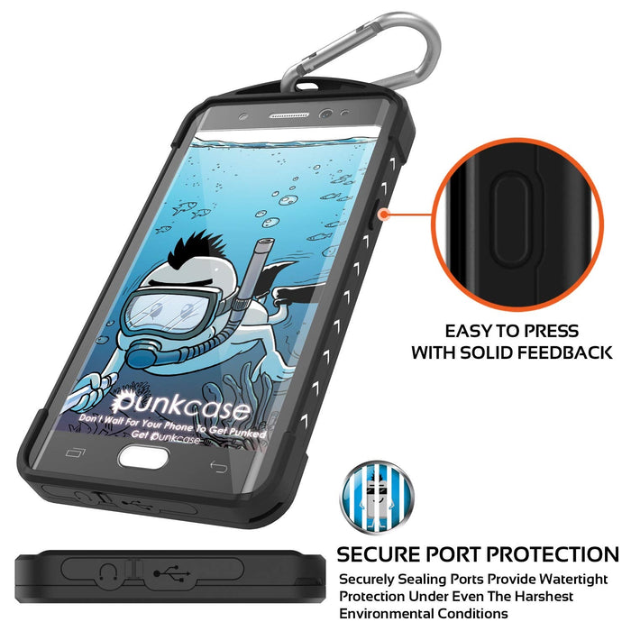 Galaxy Note FE Waterproof Case, Punkcase WEBSTER Series, Transparent | Heavy Duty Armor Cover