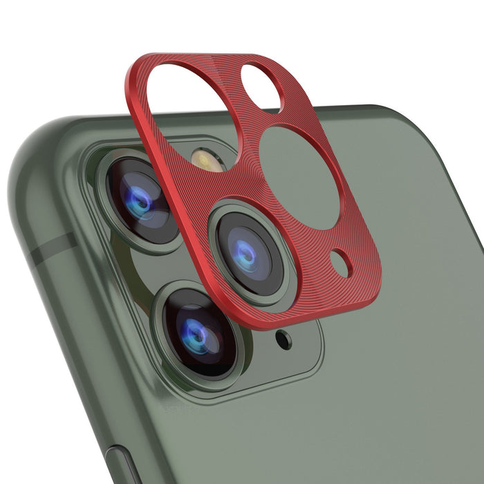 Punkcase iPhone 11 Pro Max Camera Protector Ring [Red] (Color in image: Red)