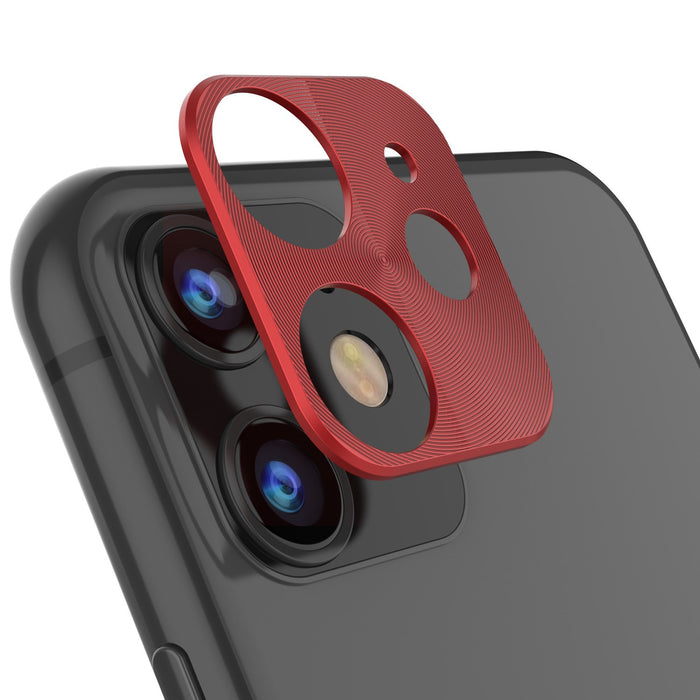 Punkcase iPhone 11 Camera Protector Ring [Red] (Color in image: Red)