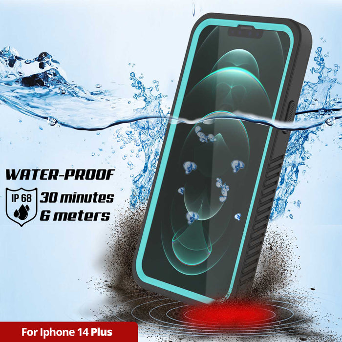 WATER-PROOF IP68 Certified 30 minutes C 6 meters For Iphone 14 Plus (Color in image: Black)