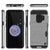 Galaxy S9 Case, PUNKcase [SLOT Series] [Slim Fit] Dual-Layer Armor Cover w/Integrated Anti-Shock System, Credit Card Slot [Silver] (Color in image: Navy)
