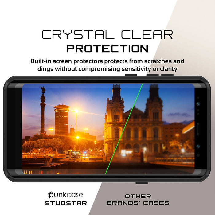 Galaxy Note 8 Waterproof Case PunkCase StudStar Light Green Thin 6.6ft Underwater IP68 ShockProof (Color in image: teal)