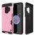 Galaxy S9 Case, PUNKcase [SLOT Series] [Slim Fit] Dual-Layer Armor Cover w/Integrated Anti-Shock System, Credit Card Slot [Pink] (Color in image: Pink)