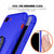 iPhone 8 PLUS Case, Punkcase Magnetix Protective TPU Cover W/ Kickstand, Tempered Glass Screen Protector [Blue] 
