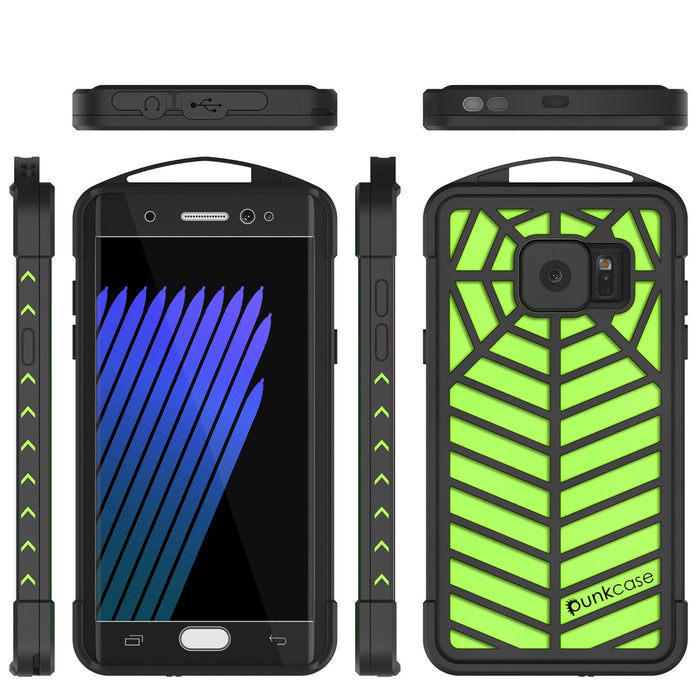 Galaxy Note FE Waterproof Case, Punkcase WEBSTER Series, Light Green | Heavy Duty Armor Cover