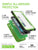 iPhone SE/5S/5 Waterproof Case, Ghostek® Nautical Green Series| Underwater | Aluminum Frame (Color in image: Black)