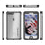iPhone 8+ Plus Waterproof Case, Ghostek® Atomic 3.0 Silver Series | Underwater | Touch-ID (Color in image: Black)