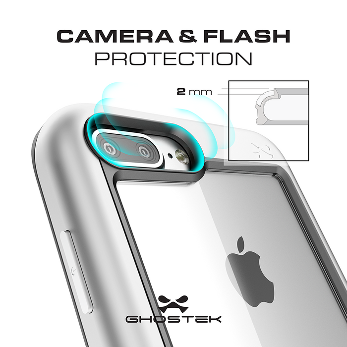 iPhone 8+ Plus Waterproof Case, Ghostek® Atomic Series | Shockproof | Dirt-proof | Snow-proof | [BLACK] (Color in image: Teal)