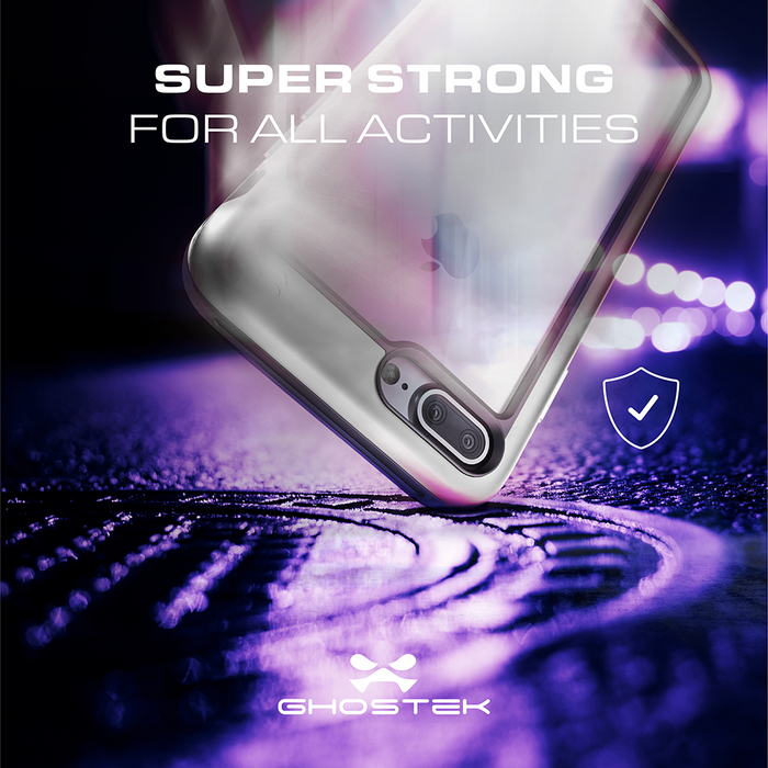 iPhone 8+ Plus Waterproof Case, Ghostek® Atomic Series | Shockproof | Dirt-proof | Snow-proof | [BLACK] (Color in image: Silver)