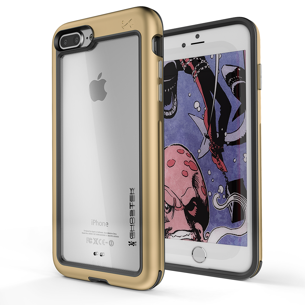 iPhone 7+ Plus Case, Ghostek®  Atomic Slim Series  for iPhone 7+ Plus Rugged Heavy Duty Case[GOLD] (Color in image: Gold)
