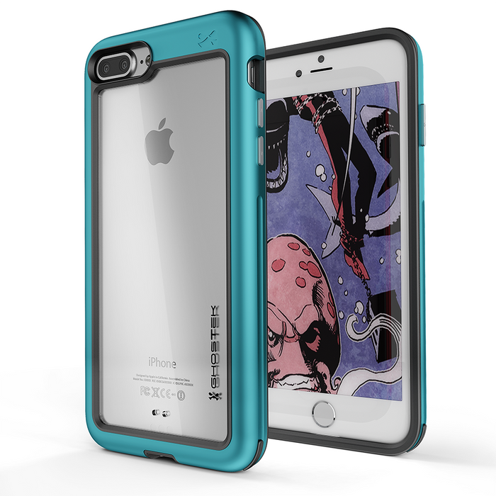 iPhone 8+ Plus Waterproof Case, Ghostek® Atomic Series | Shockproof | Dirt-proof | Snow-proof | Ultra Fit | [TEAL] (Color in image: Teal)