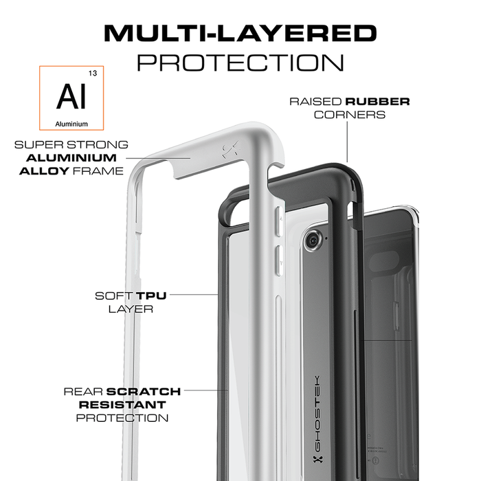 iPhone 8 Waterproof Case, Ghostek® Atomic Series | Shockproof | Dirt-proof | Snow-proof | Ultra Fit | [Black] (Color in image: Teal)