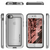 iPhone 8 Waterproof Case, Ghostek® Atomic Series | Shockproof | Dirt-proof | Snow-proof | | Ultra Fit | [SILVER] (Color in image: Red)
