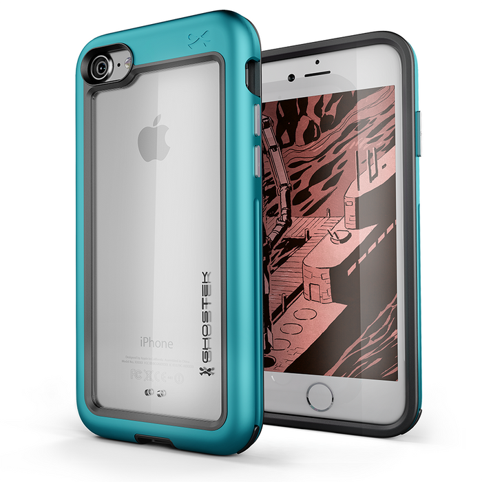 iPhone 7 Case, Ghostek®  Atomic Slim Series  for  iPhone 7 Rugged Heavy Duty Case [TEAL] (Color in image: Teal)