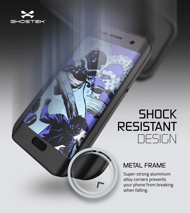 Galaxy S7 EDGE Waterproof Case, Ghostek® Atomic 2.0 Black  Shock/Dirt/Snow Proof | Lifetime Warranty (Color in image: Silver)