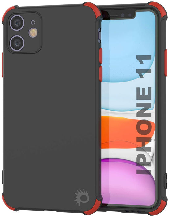 Punkcase Protective & Lightweight TPU Case [Sunshine Series] for iPhone 11 [Black] (Color in image: Black)