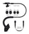 Headphones Bluetooth Ghostek Earblades White/Black Sweatproof Bluetooth4.1 Headphones WaterResistant (Color in image: black)