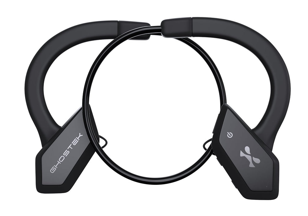 Headphones Bluetooth, Ghostek Earblades Black Sweatproof Bluetooth 4.1 Headphones Water Resistant (Color in image: red)