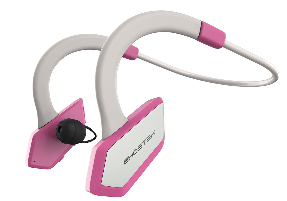 Headphones Bluetooth, Ghostek Earblades Pink Sweatproof Bluetooth 4.1 Headphones Water Resistant (Color in image: pink)
