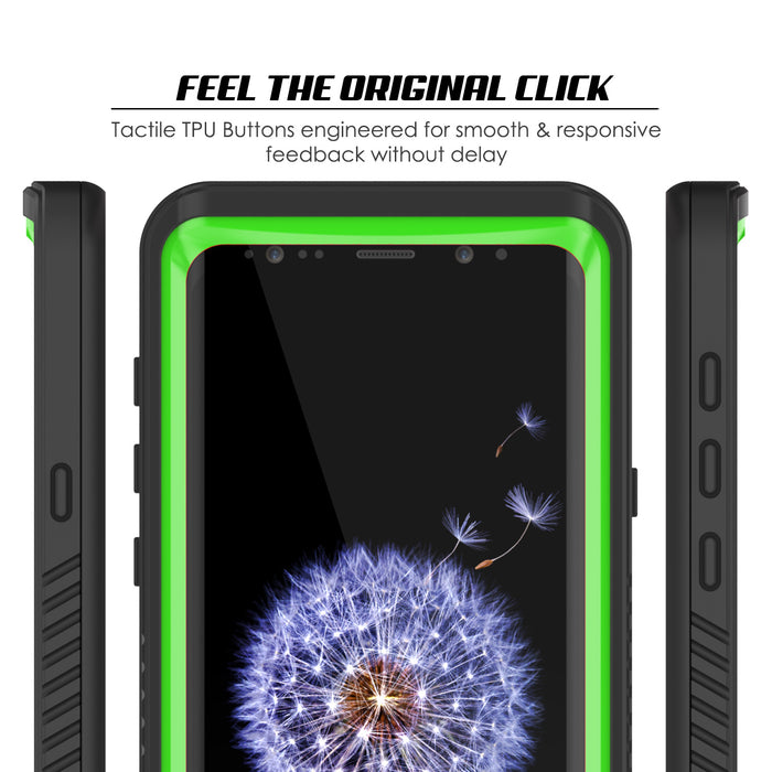 Galaxy S9 PLUS Waterproof Case, Punkcase [Extreme Series] [Slim Fit] [IP68 Certified] [Shockproof] [Snowproof] [Dirproof] Armor Cover W/ Built In Screen Protector for Samsung Galaxy S9+ [Light Green] (Color in image: Teal)