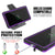 PunkCase Galaxy Note 10 Waterproof Case, [KickStud Series] Armor Cover [Purple] (Color in image: Pink)