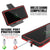 PunkCase Galaxy Note 10+ Plus Waterproof Case, [KickStud Series] Armor Cover [Red] (Color in image: Black)