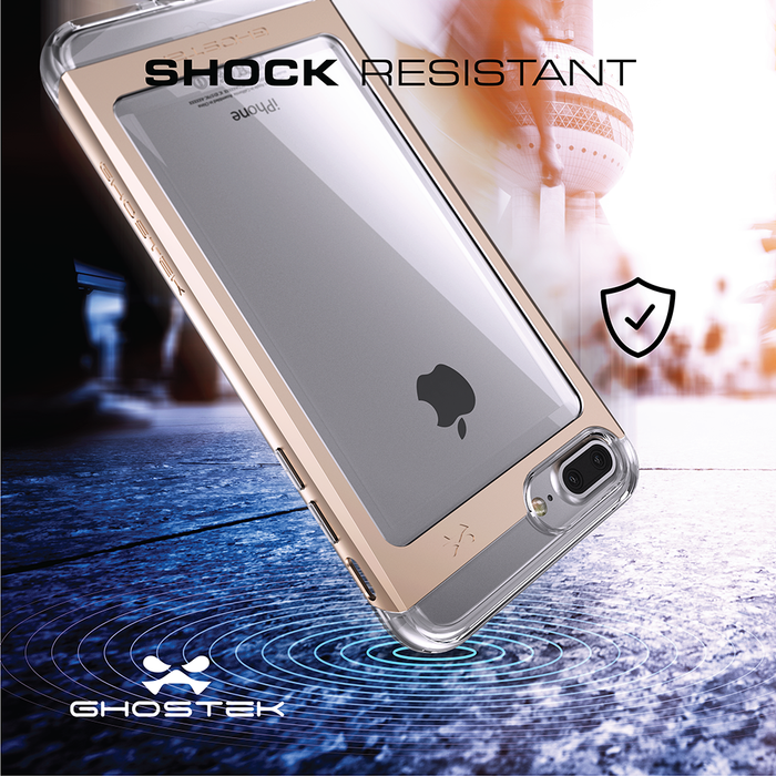 iPhone 8+ Plus Case, Ghostek® Cloak 2.0 Series for Apple iPhone 8+ Plus Slim Protective Black Armor Case Cover 