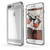 iPhone 7+ Plus Case, Ghostek® Cloak 2.0 Silver Series w/ Screen Protector | Aluminum Frame (Color in image: Silver)